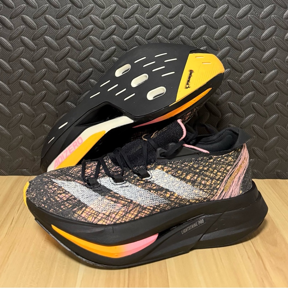 Adidas Adizero Prime X 2.0 Strung Running Shoes Black ID0267 Mens‎ 7.5 Women 8.5
